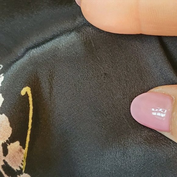 Victoria Secret Kaftan‎ Mumu Floral Black Purple - Picture 8 of 8